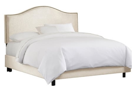 Tallman Bed, Talc Linen One Kings Lane best of 2016 sale