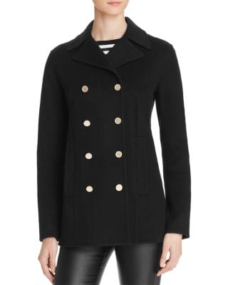 Theory Overby New Divide Pea Coat - 100% Bloomingdale's Exclusive black