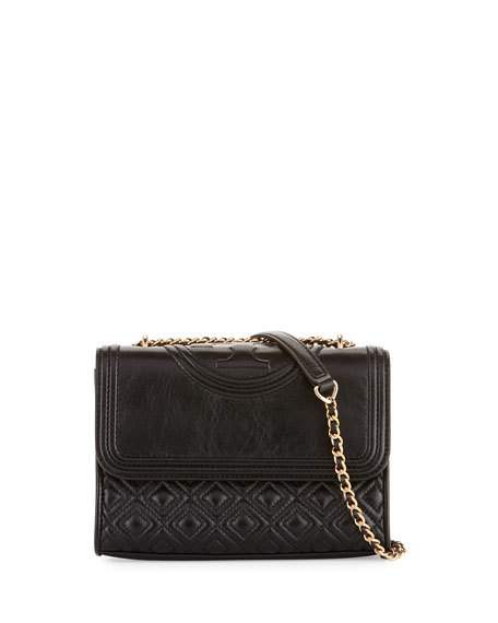 Tory Burch Fleming Small Convertible Shoulder Bag Black Neiman Marcus christmas sale
