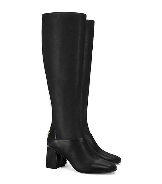 Tory Burch SIDNEY MID-HEEL BOOT Black tory burch semi-annual sale