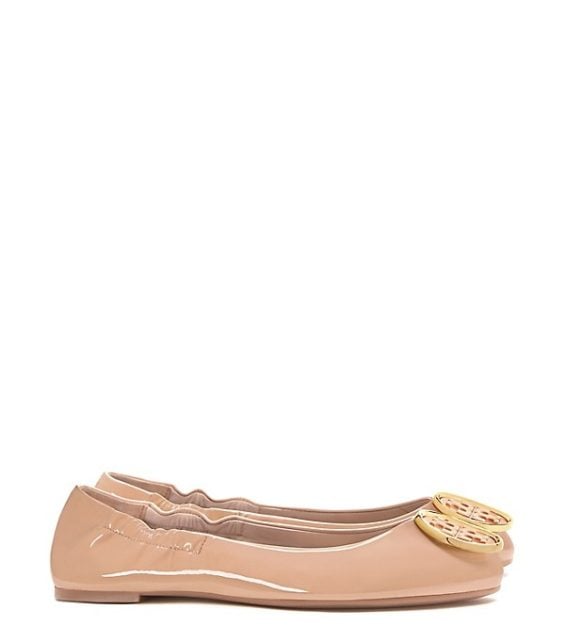 Tory Burch TWIGGIE BALLET FLAT Light Oak tory burch extra 30% sale