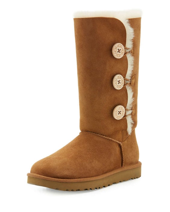 UGG Bailey Button Triplet II Boot Chestnut Neiman Marcus christmas sale