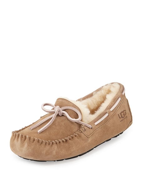 UGG Dakota Classic Suede Tie Slipper Tobacco Neiman Marcus christmas sale