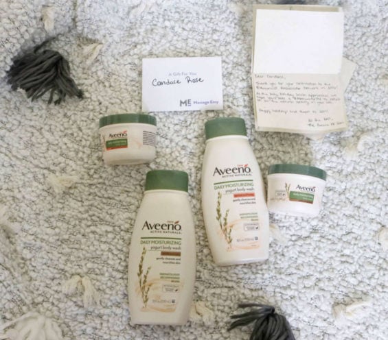 Aveeno is the sweetest ever! I have thoroughly enjoyed being an Aveeno Ambassador since 2014! I can't wait to use my gift card to Massage Envy.