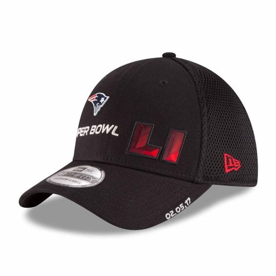 New Era New England Patriots Black Super Bowl LI Bound 39THIRTY Flex Hat
