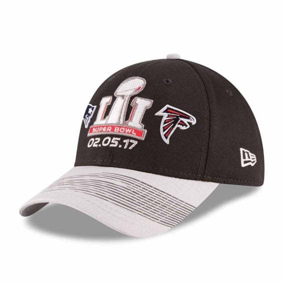New Era New England Patriots vs. Atlanta Falcons Black/Gray Super Bowl LI Dueling 9FORTY Adjustable Hat
