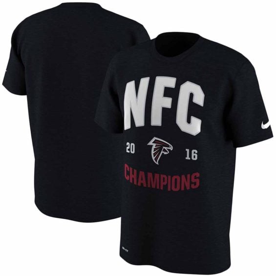 Nike Atlanta Falcons Black 2016 NFC Conference Champions Legend Performance T-Shirt
