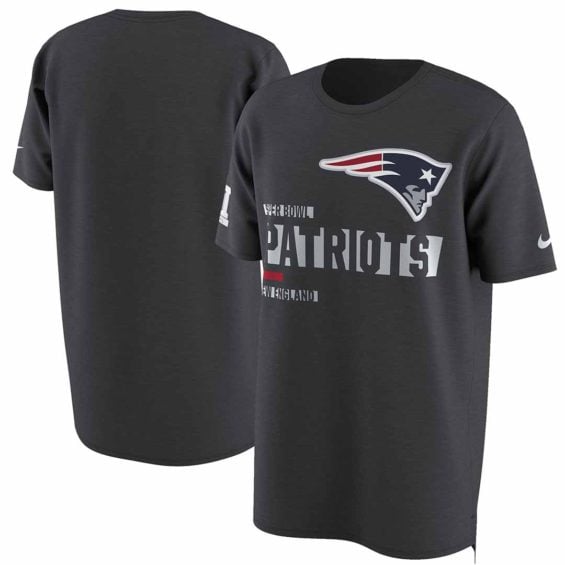 Nike New England Patriots Anthracite Super Bowl LI Bound Team Travel T-Shirt