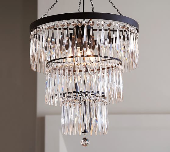 Pottery Barn ADELE CRYSTAL LARGE CHANDELIER