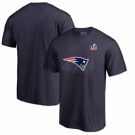 Pro Line by Fanatics Branded New England Patriots Navy Super Bowl LI Bound Scamper T-Shirt