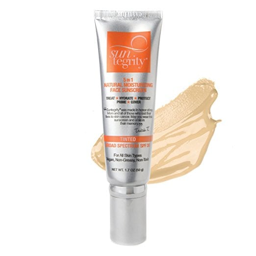 Suntegrity Skincare Suntegrity - "5 in 1" Natural Moisturizing Face Sunscreen - Tinted - LIGHT kathie lee gifford favorite things january 9 2017