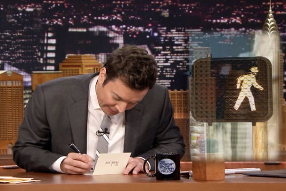 Watch Jimmy Fallon write his weekly thank you notes on the Friday, January 13, 2017 episode of the Tonight Show Starring Jimmy Fallon!