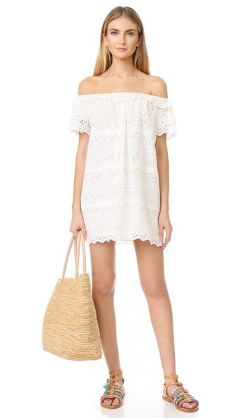ENGLISH FACTORY Eyelet Off Shoulder Dress Off White Shopbop buy more save more sale