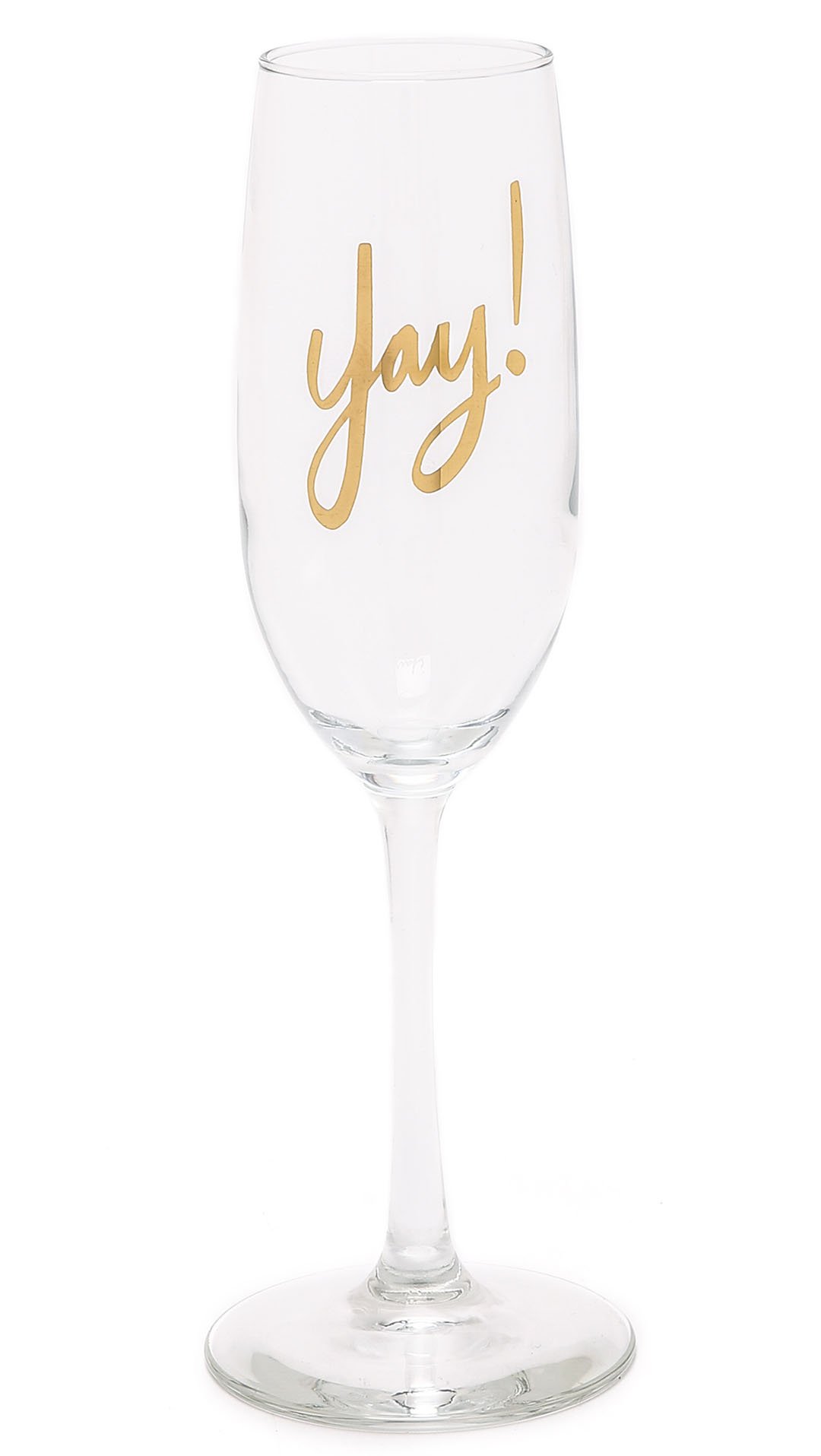 Easty, Tiger Yay! Flute Glass Clear Gold Shopbop buy more save more sale