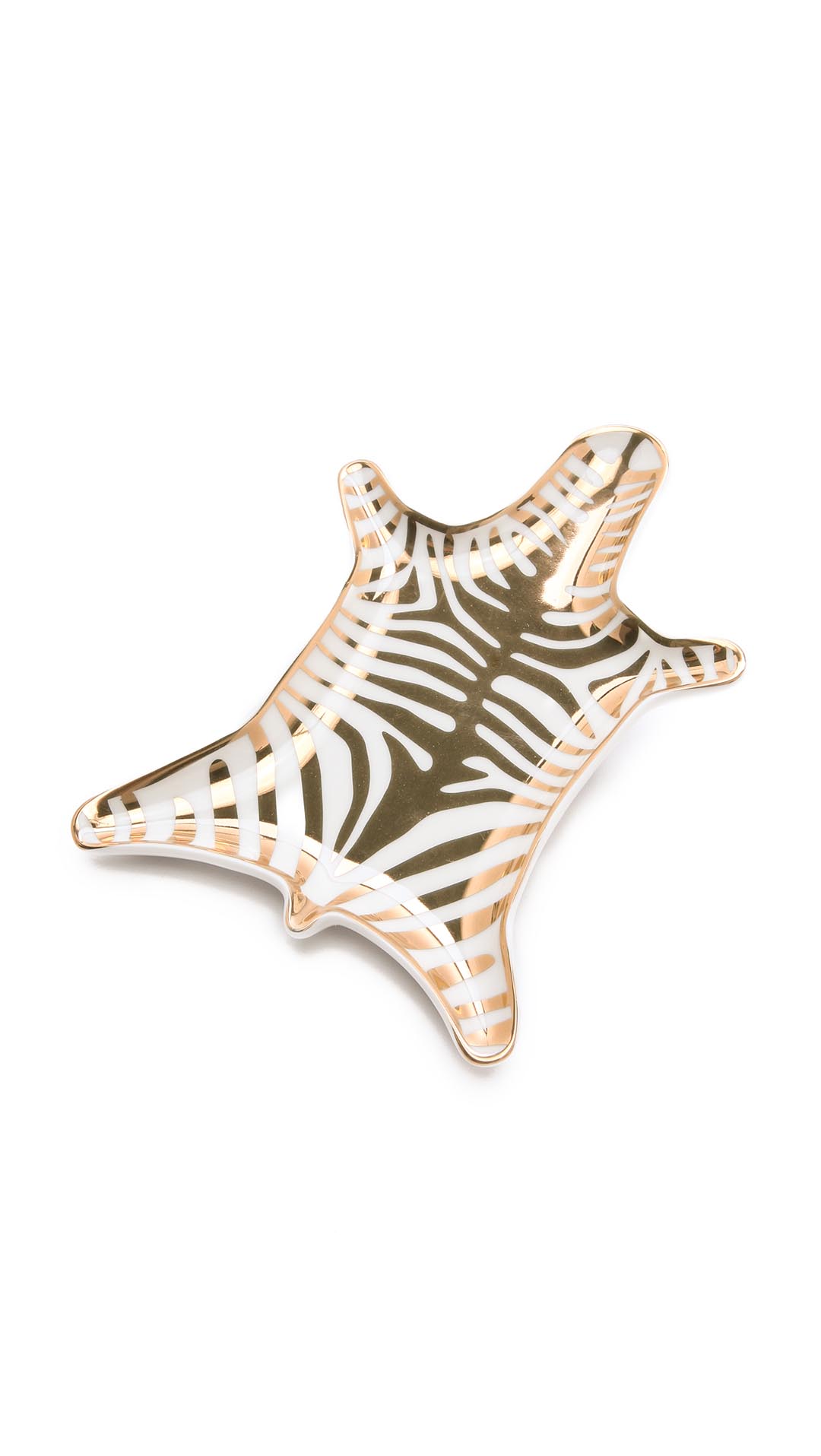 Jonathan Adler Metallic Zebra Dish Gold Shopbop buy more save more sale