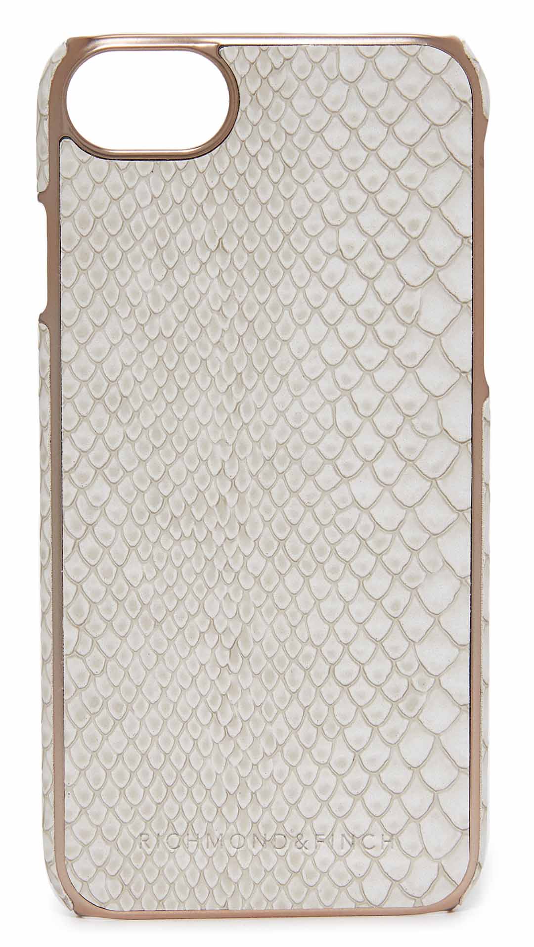 Richmond & Finch Framed Rose Reptile iPhone 7 Case White Reptile Rose Gold Shopbop buy more save more sale