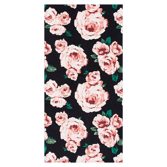 The Emily & Meritt Bed Of Roses Beach Towel emily & meritt for pottery barn teen collection