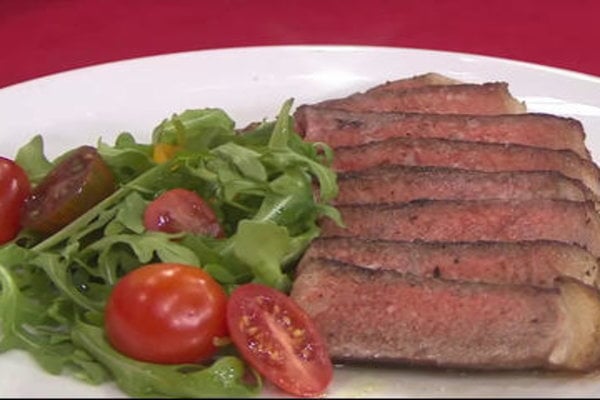 Watch Today's Carson Daly and his wife Siri Daly show Matt Lauer (and all of us at home!) how to make a Valentine's Day New York strip steak and chocolate layer cake (aka a Brooklyn blackout cake) on the Tuesday, February 14, 2017 episode of the Today show.