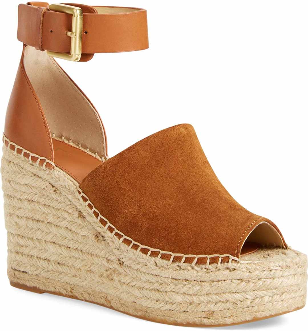 tan espadrille wedge sandals