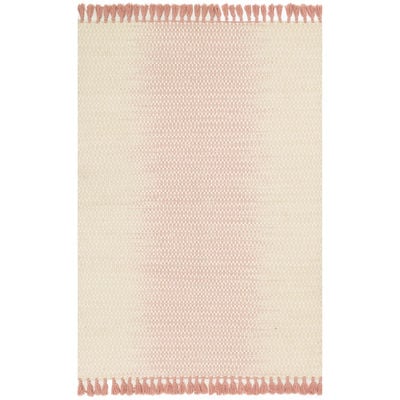 Magnolia Home Chantilly Blush Rug Fringe Pink Ivory Pier 1 magnolia home by joanna gaines for pier 1