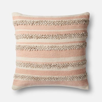 Magnolia Home Zander Pink & Ivory Oversized Pillow magnolia home by joanna gaines for Pier 1 Imports