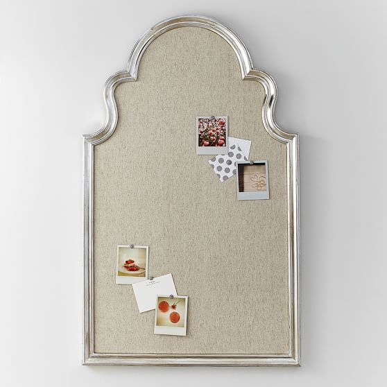Pottery Barn Teen Arch Pinboard, Silver pottery barn teen mega sale