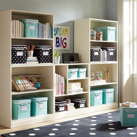 Pottery Barn Teen Stack Me Up 5 Cube Set Simply White pottery barn teen mega sale