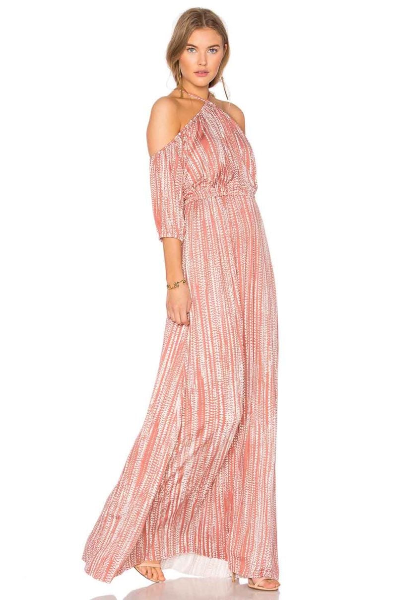 RACHEL PALLY Zia Cold Shoulder Maxi Dress Raindrop Print cold shoulder maxi dresses spring 2017