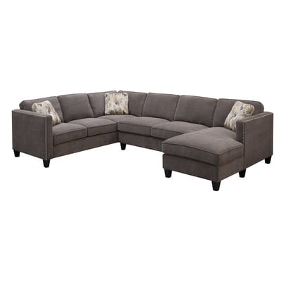 Red Barrel Studio Conde Sectional Charcoal Wayfair living room furniture sale