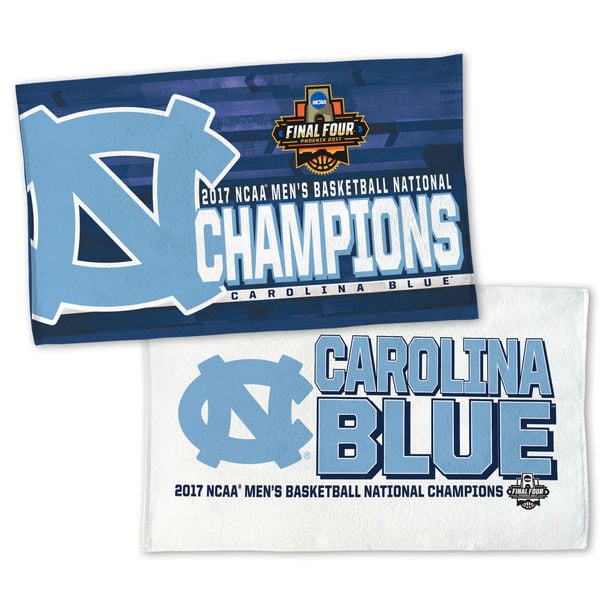 WinCraft North Carolina Tar Heels 2017 NCAA Men’s Basketball National Champions 2-Sided Official On Court Locker Room Towel North Carolina Tar Heels 2017 NCAA Men's Basketball Champions