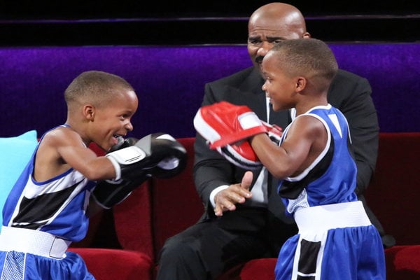 Watch Little Big Shots Season 2 Episode 6 Tiny Dancer Videos: Sunday, April 9, 2017. Meet 8 year old twin boxers Daniel and Steven Grady of West Philadelphia, Pennsylvania. These adorable and very talented brothers have been boxing since they were two years old. They are being trained by their father who is a former boxer. Steven described their style as "super good." :) They show former boxer Steve Harvey how it's done!