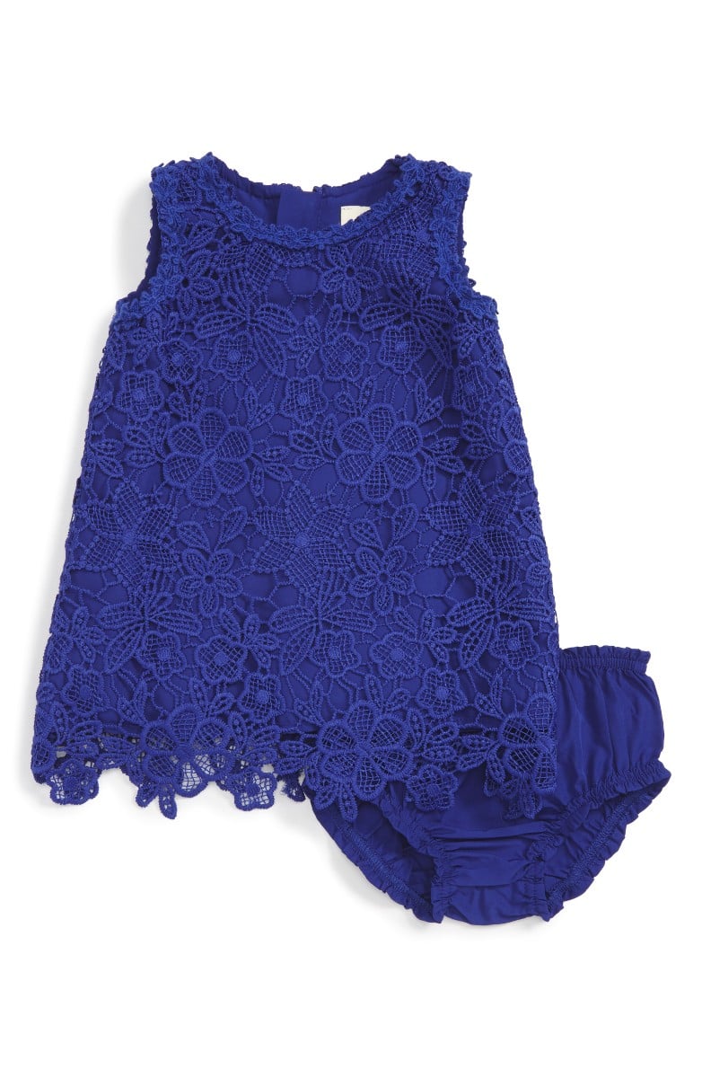 KATE SPADE NEW YORK lace dress cobalt blue baby girls lace dresses for baby girls
