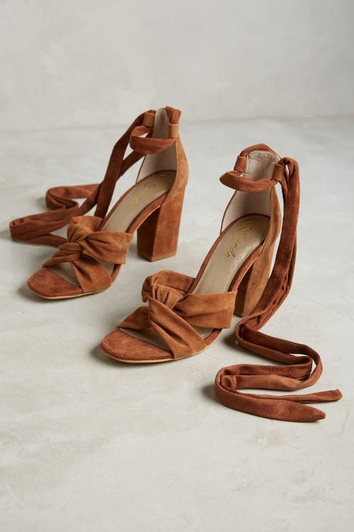 Lien.Do by Seychelles Seville Knotted Heels Cognac Anthropologie memorial day sale