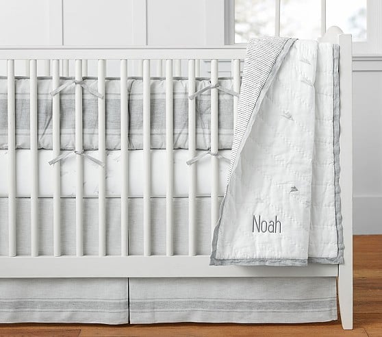 Monique Lhuillier Paper Planes Baby Bedding Pottery Barn Kids nursery sale