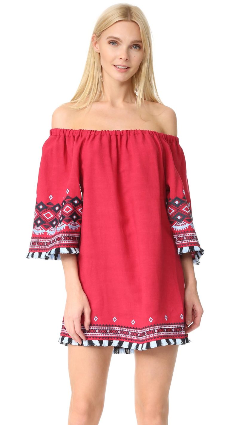 Parker Mikalia Off The Shoulder Cover Up Dress Rosa Shopbop memorial day sale