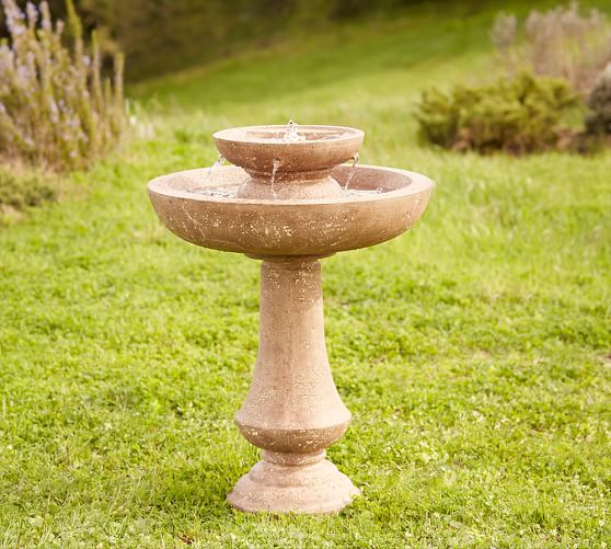 Pottery Barn DARCY FOUNTAIN, STONE pottery barn memorial day stock up sale