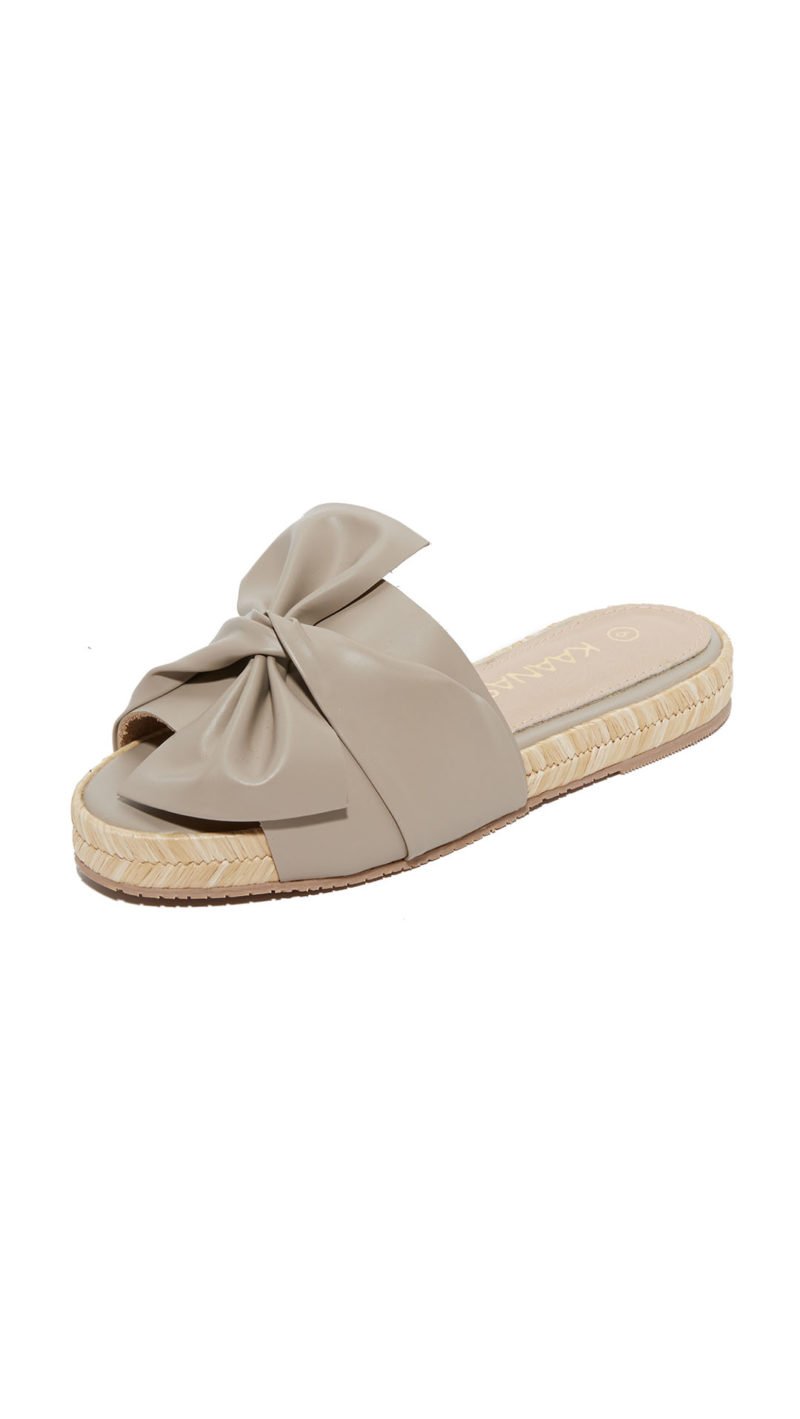 KAANAS Tularosa Slides Bow Detail Color Clay Shopbop sale
