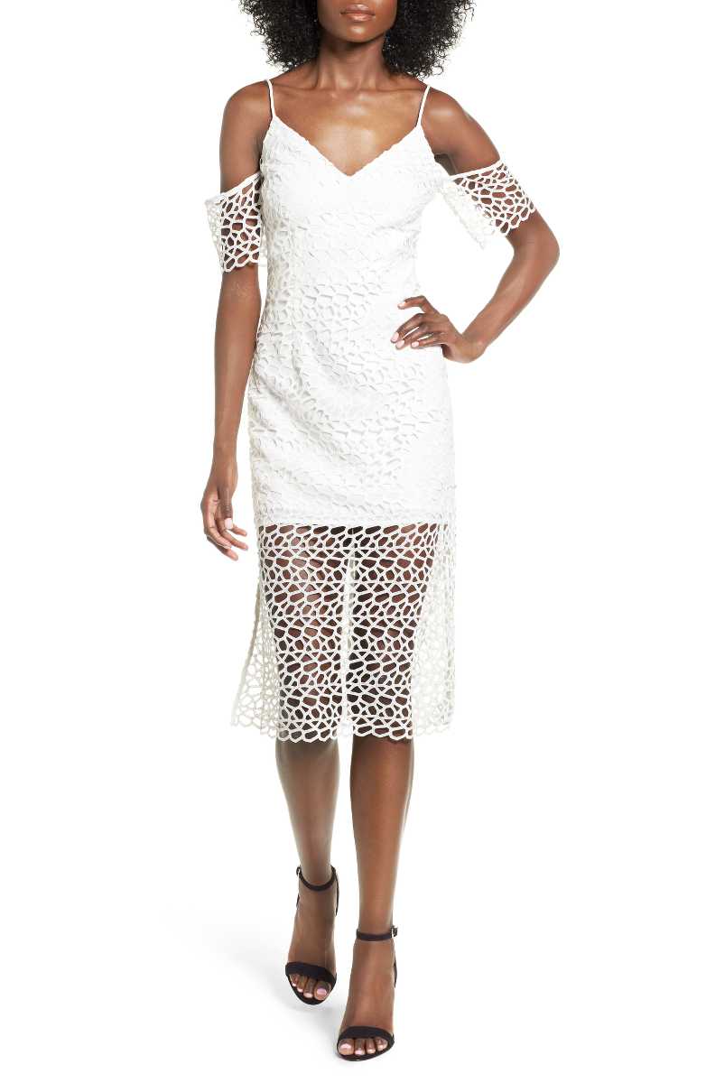 Lace Cold Shoulder Dresses On Trend For 