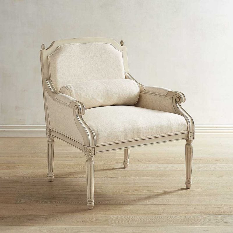 Magnolia Home by Joanna Gaines Collection Magnolia Home Cambridge Ivory Chair Pier 1 Louis XVI style chair linen fabric