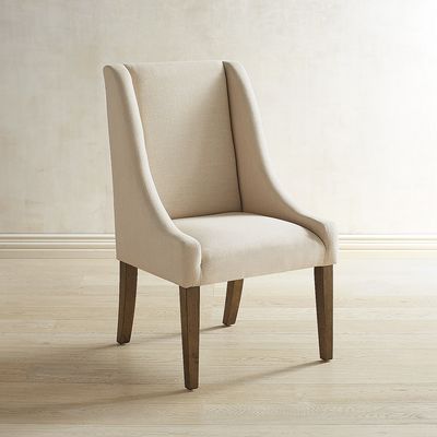 Magnolia Home by Joanna Gaines Collection Magnolia Home Demi-Wing Linen Side Chair Pier 1