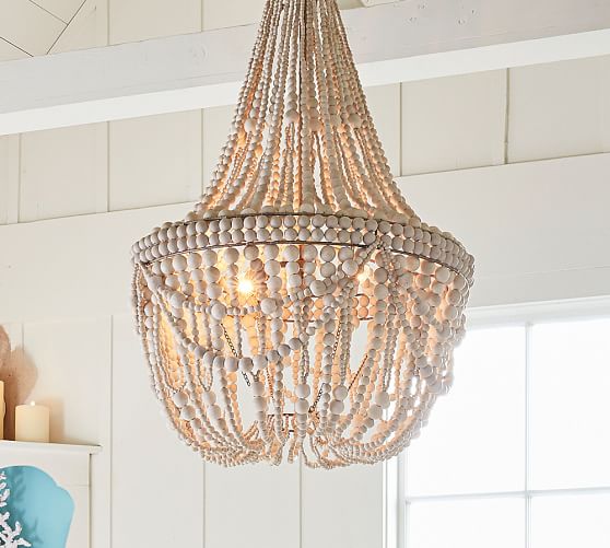 Pottery Barn FRANCESCA BEADED CHANDELIER pottery barn 25 percent off sale