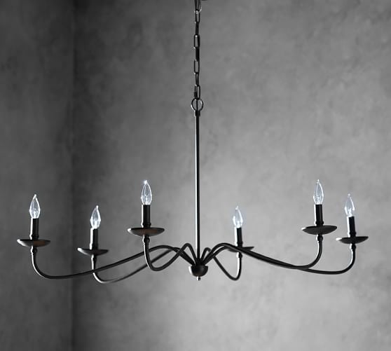Pottery Barn LUCCA IRON CHANDELIER 25 percent off sale