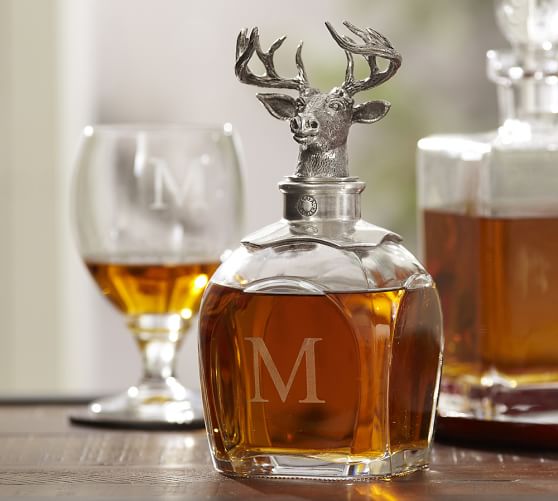Pottery Barn STAG DECANTER pottery barn father's day gifts sale