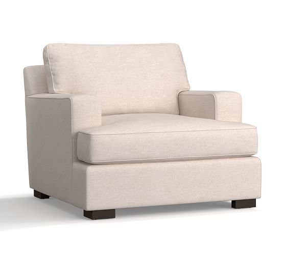 Pottery Barn TOWNSEND SQUARE ARM UPHOLSTERED ARMCHAIR Performance Fabrics 20% Off sale