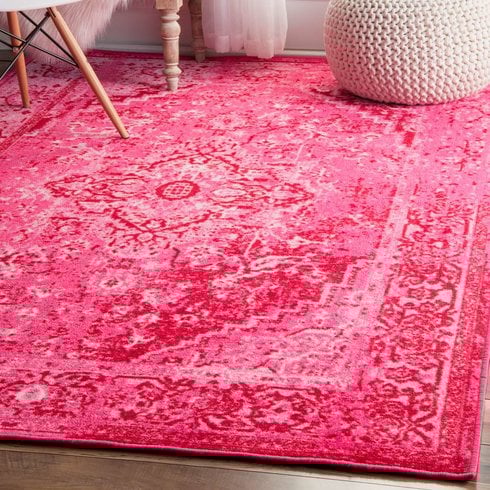 Bungalow Rose Kapadia Pink Area Rug Wayfair rug market sale
