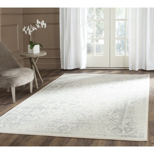 Charlton Home Reynolds Ivory/Silver Area Rug Wayfair rug market sale