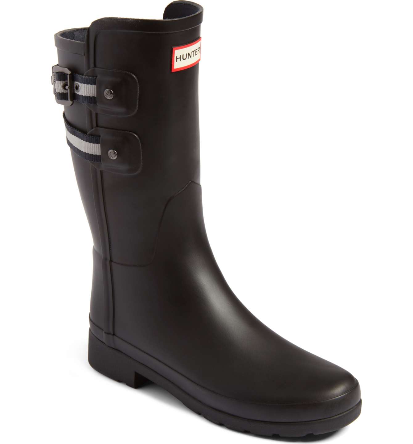 HUNTER Original Refined Short Rain Boot Black nordstrom anniversary sale 2017