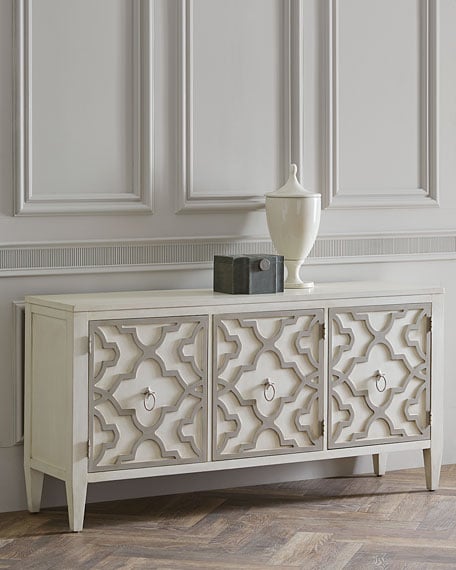 Hooker Furniture Beale 3-Door Credenza White Horchow summer sale