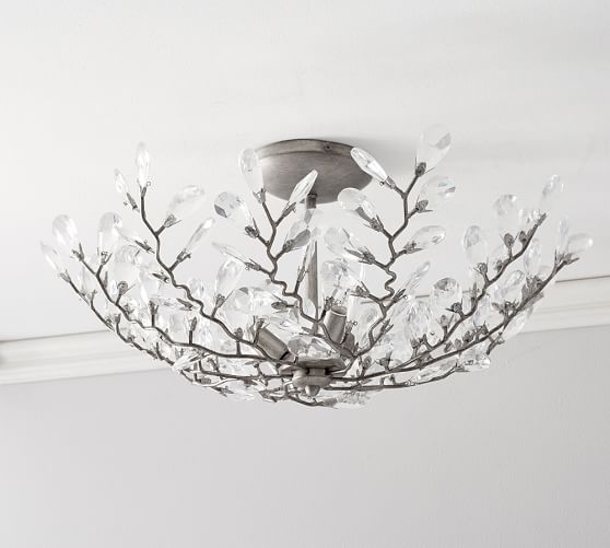 Pottery Barn BELLA FLUSHMOUNT pottery barn Chandeliers sale
