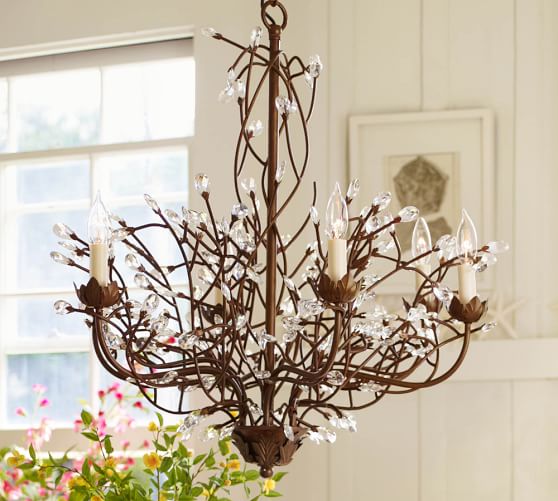 Pottery Barn CAMILLA 6-ARM CHANDELIER pottery barn chandeliers sale